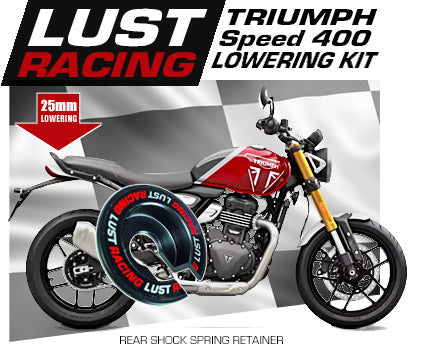 Triumph Speed 400 lowering kit – LUST Racing