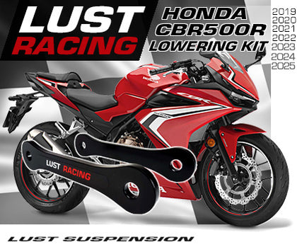Honda CBR500R 2019-2025 lowering kit by LUST Racing