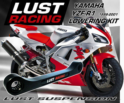 Lowered Stretched R1 1998-2001 Yamaha YZF-R1 4XV-98, 5JJ Lowering Kit, 30mm / 1.2