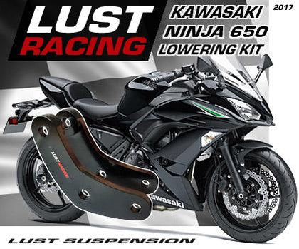 2017-2019 Kawasaki Ninja 650 lowering kit, suspension lowering, seat height reduction