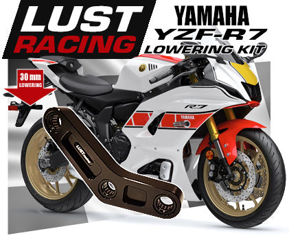 Lowered R7 2022-2024 Yamaha YZF-R7 lowering kit 1.2 in 30mm – LUST Racing