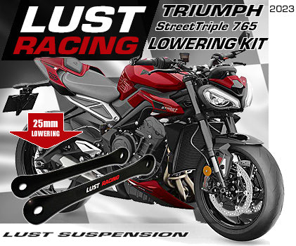 2023-2025 Triumph Street Triple 765 S/R/RS Lowering Kit 25mm 2023-2025 Triumph Street Triple 765 S/R/RS Lowering Kit 25mm
