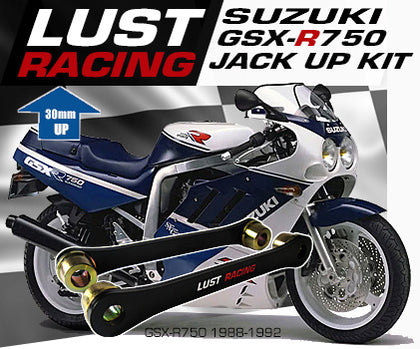 1988-1992 Suzuki GSX-R 750 J-K-L-M-N Slingshot Jack Up Kit, 30mm 1.2 in