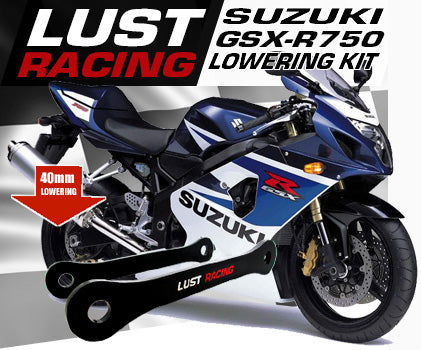 2001-2005 Suzuki GSXR750 K1,K2,K3,K4,K5 Lowering Kit, 40mm 1..6 in